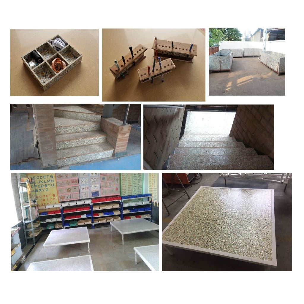 Waste TetraPak Recycled Chipboard Furniture Sheet - 8ft x 4ft 12 mm