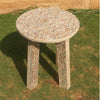 Waste TetraPak Recycled Chipboard Furniture - Round Stool