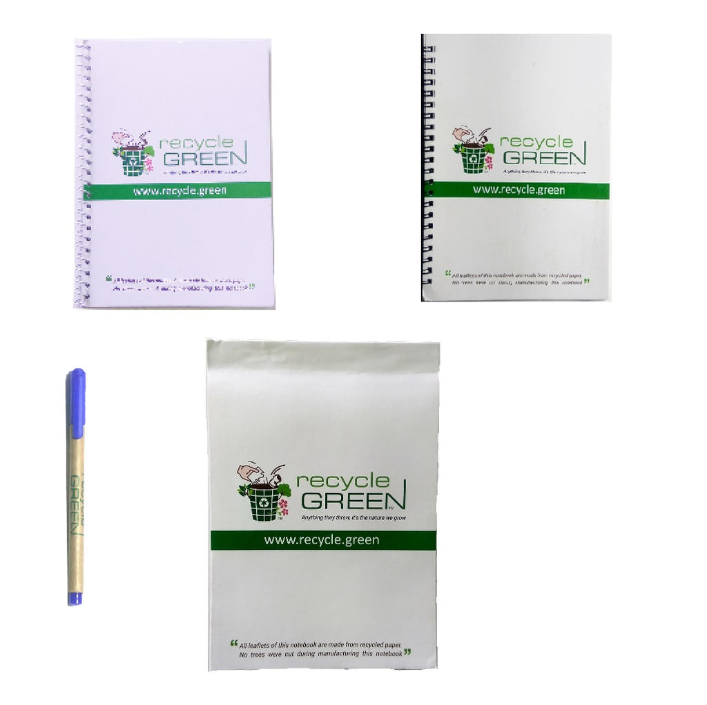 Combo 3 - Notepad A5 25p + Wiro A5 25p + Wiro A5 50p + Recycled Pen