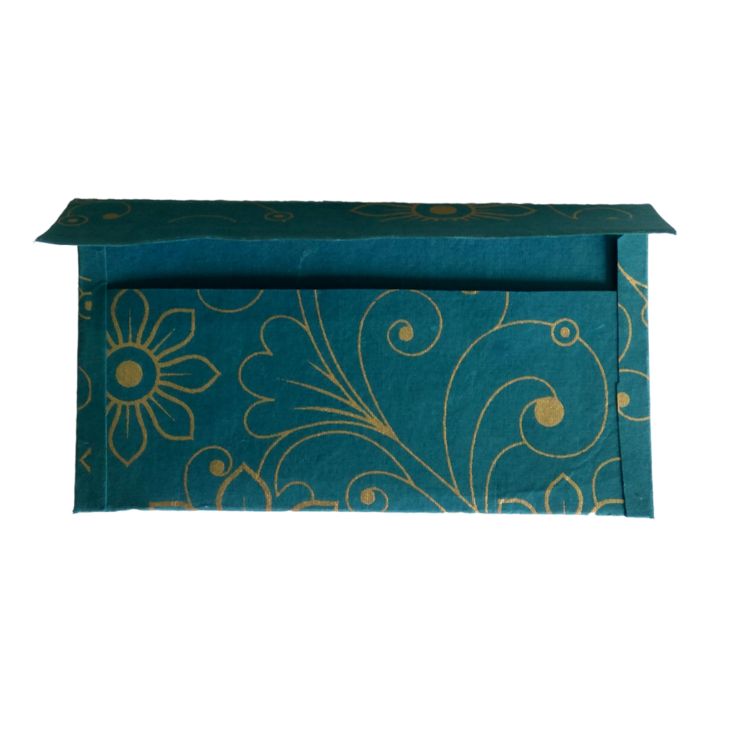 GIft Envelope made of cotton waste (khadi) fancy paper 6.3" x 3.5" set of 10