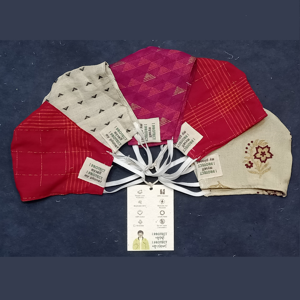 Once Upon A Time - ECOVID Upcycled Cloth Masks - Set of 5