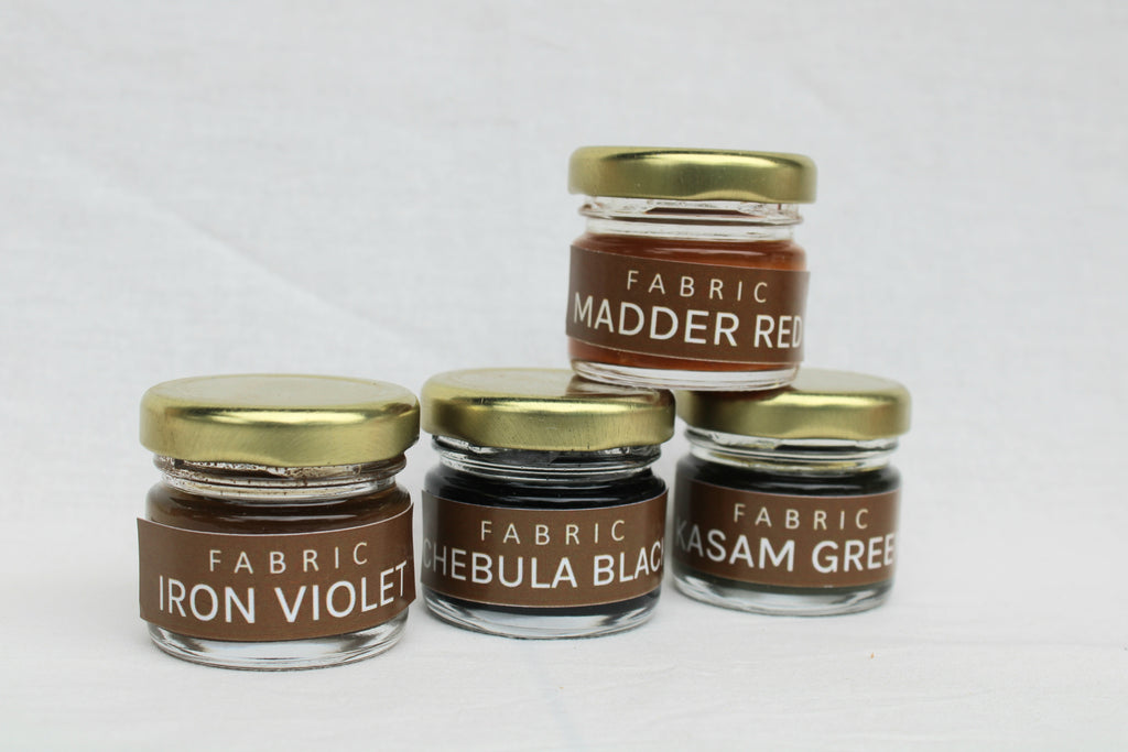 Organic Herbal Eco-Resist with Starch & Fabric Painting with Natural Dye Paste (Cold Palette)