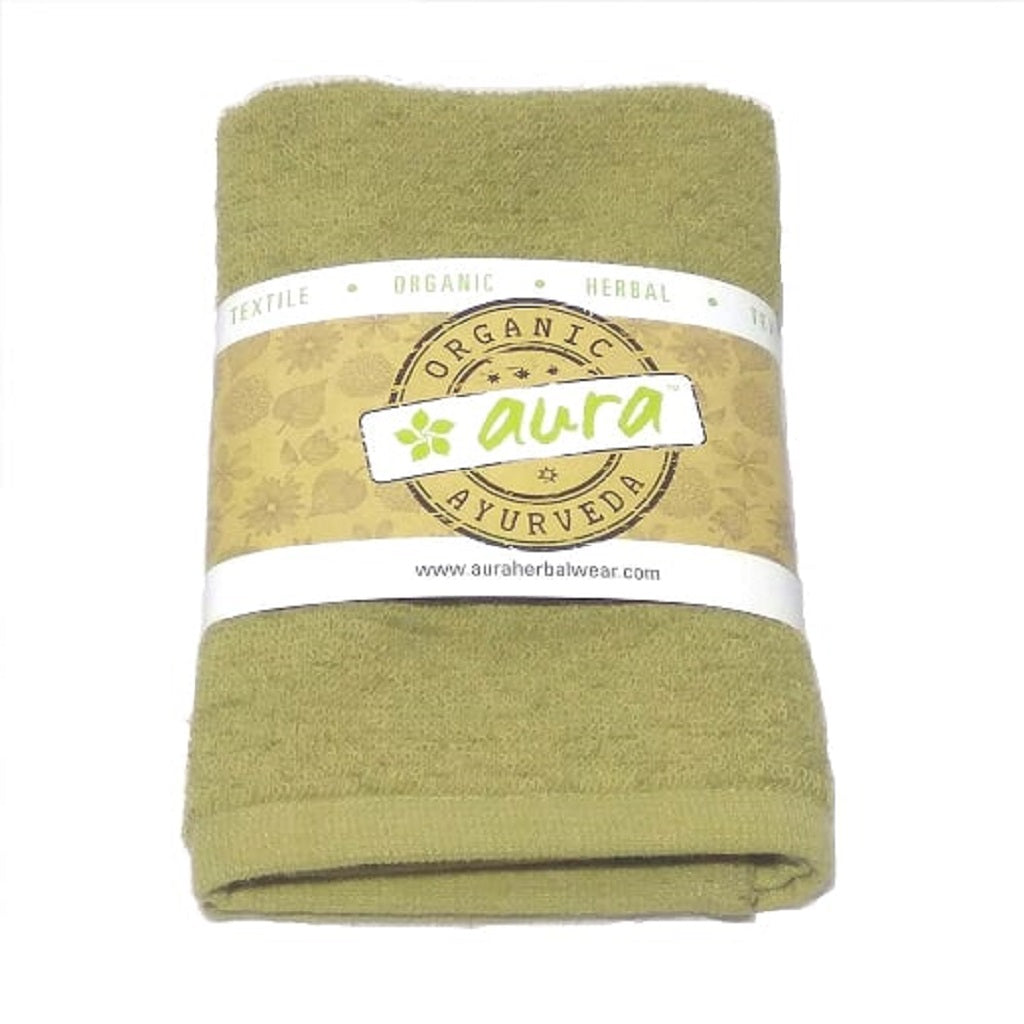 Organic Herbal Dyed Face Towel Cotton Terry Fabric 13" x 13" (10 Colours)