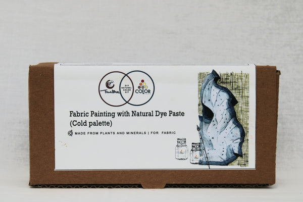 Organic Herbal Fabric Painting with Natural Dye Paste (Cold Palette 
