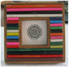 Beautiful photo frame made out of waste colour pencils