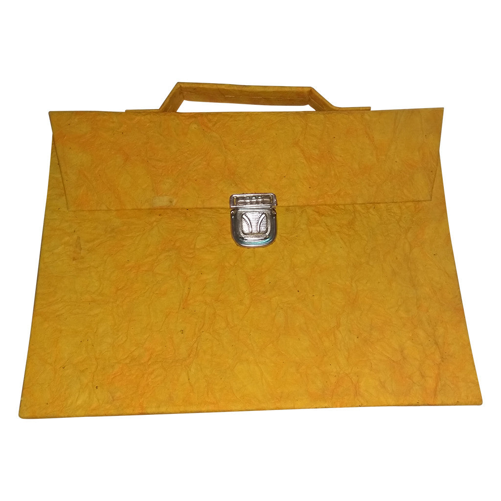 Beautiful Gents Bag made up of hand made paper (khadi) from cotton waste