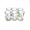 Transperrent Glass cups (set of 6) - upcycled from used glass bottles made by ECOHUT