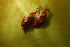 Red Roshe - Beautiful Earrings for women made out of upcycled material by ECOHUT