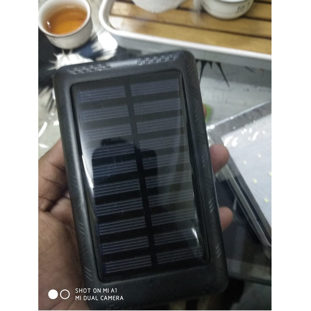 8000mah Dual USB Portable Solar Power Bank, 20 LED Torch, Backup Battery for cellphones