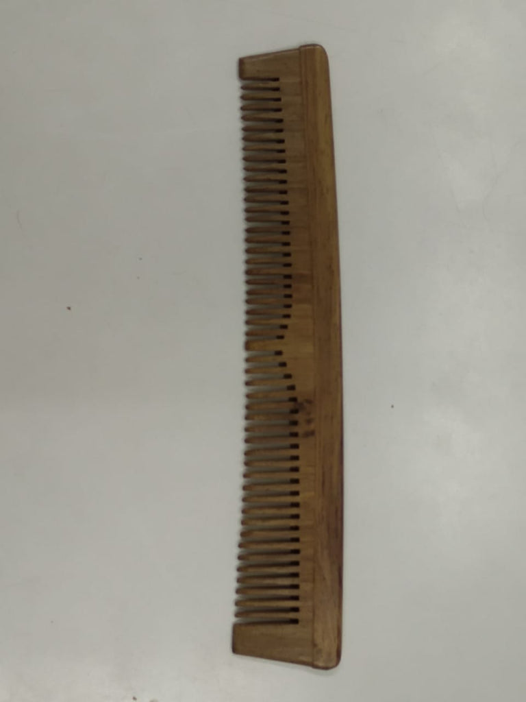 Wooden Comb7.5" Saloon Style Dual Spoke