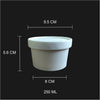 Plastic Free Biodegradable Leak Proof Parcel Bowls - 250 ml