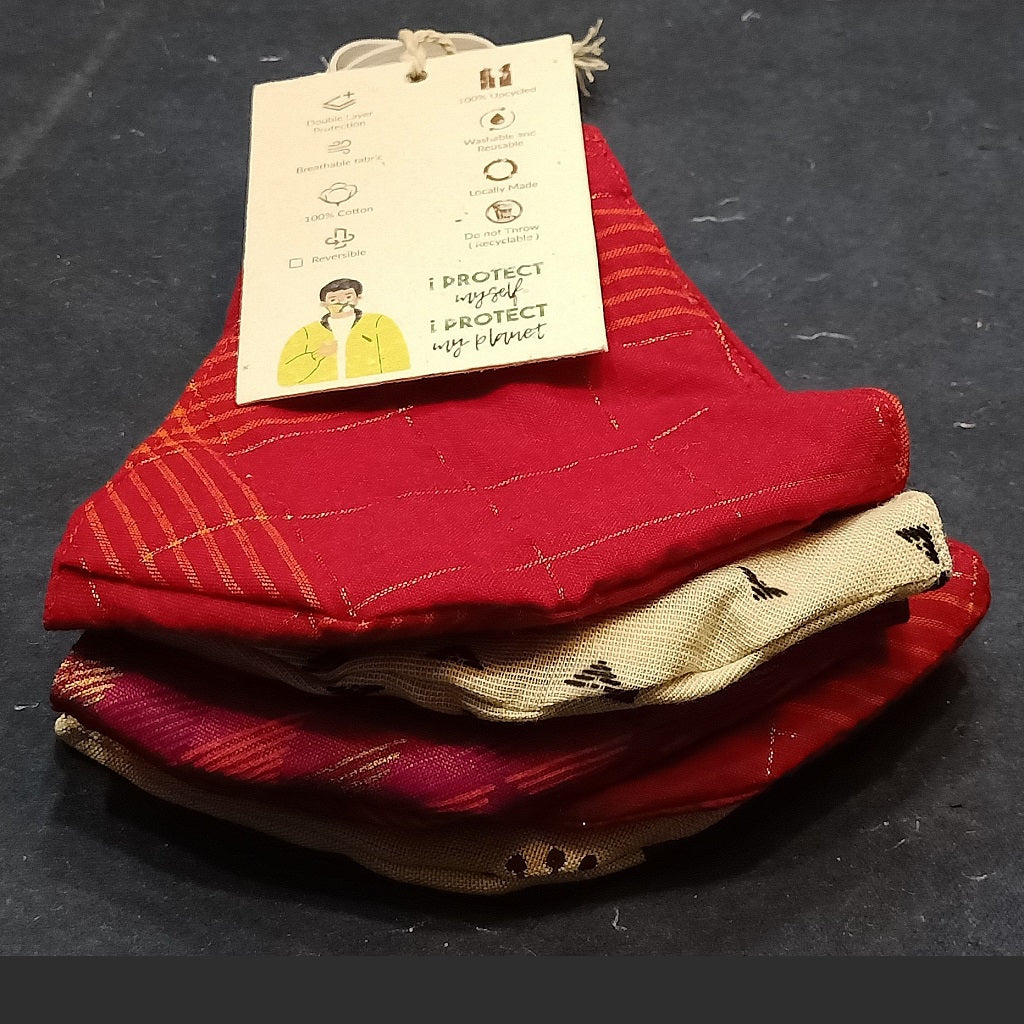 Once Upon A Time - ECOVID Upcycled Cloth Masks - Set of 5