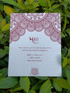 Handmade Textile Recycled Paper Wedding Invitation card - set of 150 invitations.