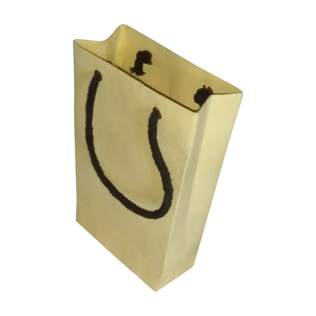 A very useful paper bag 7 inches x 5 inches made out of cloth waste (khadi) paper ( set of 5)
