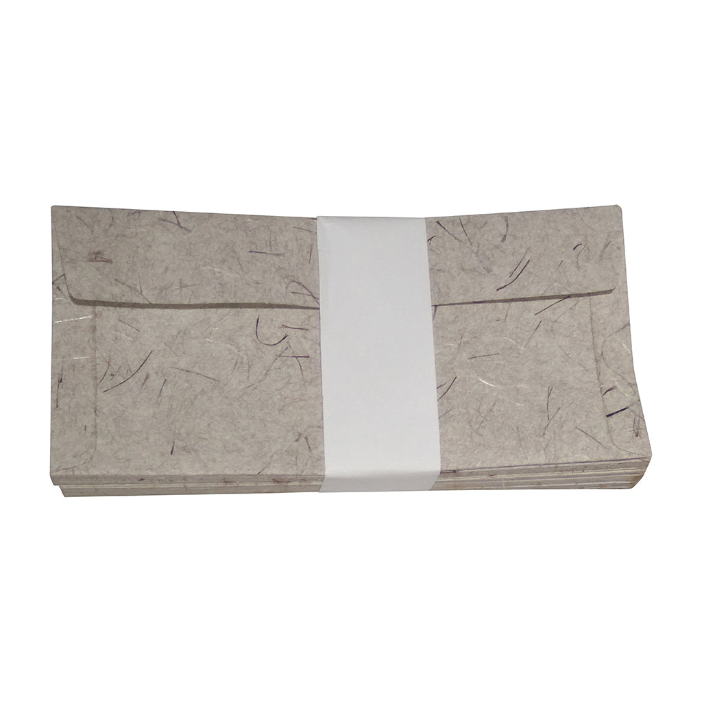 Silky Envelopes Thick 7 x 3.3 (A set of 25) Handmade from Khadi (Cotton Waste) Paper