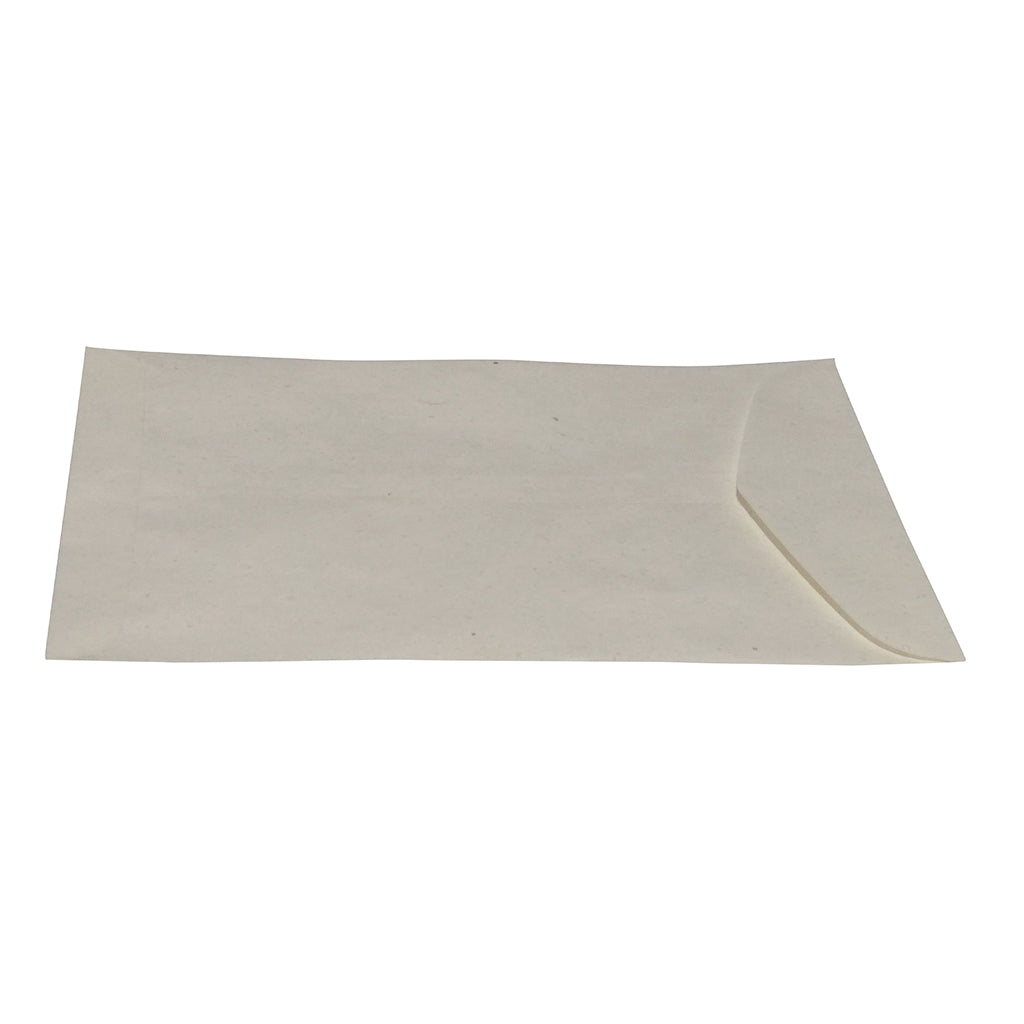White Cover 9 x 4 (A set of 50) Side Open Handmade from Khadi (Cotton Waste) Paper
