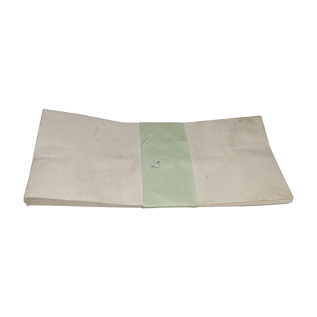 White Cover 11 x 5 (A set of 50) Side Open Handmade from Khadi (Cotton Waste) Paper