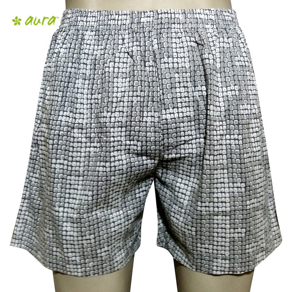 Organic herbal dyed unisex innerwear boxer cod dot print cambric