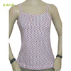 Organic herbal dyed women's innerwear camisole short flower dot print knit