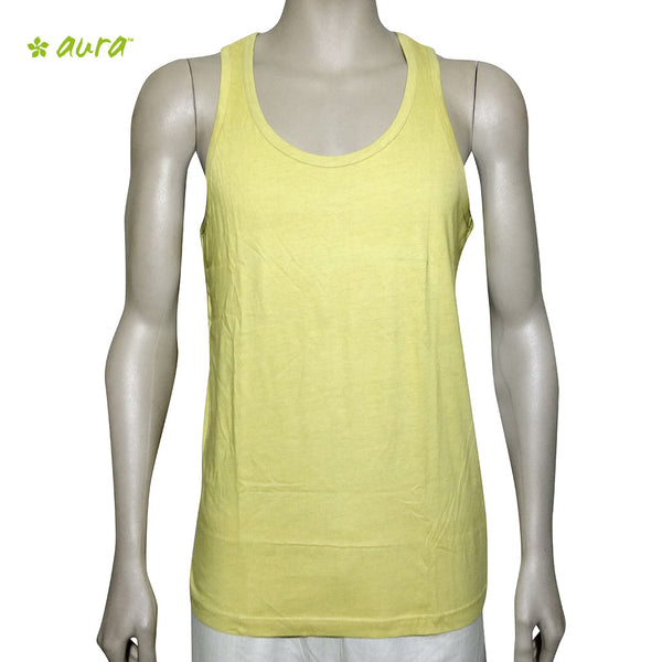 Organic herbal dyed men's innerwear vest round neck sleeveless knit (4 colours)