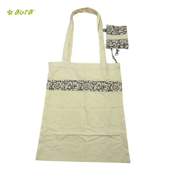 Organic herbal dyed jolla bag nut cream block black patta with cover