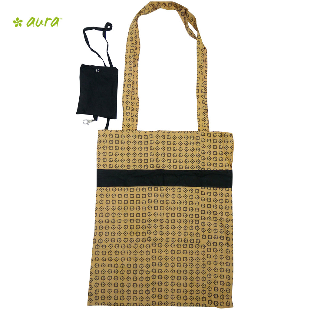 organic herbal dyed jolla bag star block print with cover