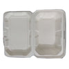 Biodegradable Compostable Sugarcane Bagasse 450 ml Burger Box 10 x 6.5 inch with cover (Set of 20)