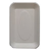 Biodegradable Compostable Sugarcane Bagasse rectangle snacks Plate 8.5 x 5.5 inch  (Set of 20)