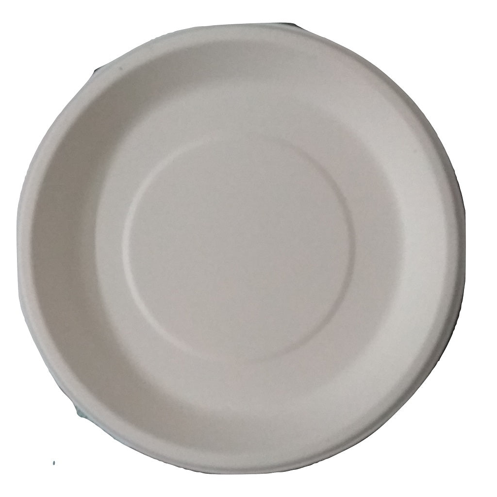 Biodegradable Compostable Sugarcane Bagasse Round Plate 12 inch  (Set of 25)