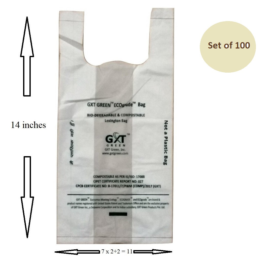 Stock Your Home Eco Friendly 1/6 T-Shirt Bags (100 Count) Biodegradable  Plastic Grocery Bags - Reusable Supermarket Thank You Shopping Bags,  Recyclable Plastic T Shirt Bags, Small Trash Can Bags - Walmart.com