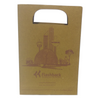 Recycled (Kraft) D Cut Paper carry bag 5 inches (width) x 7 inches (height) with your branding and logo