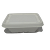 Biodegradable Compostable Sugarcane Bagasse 750 ml Container Box 6 x 5.5 inch with cover