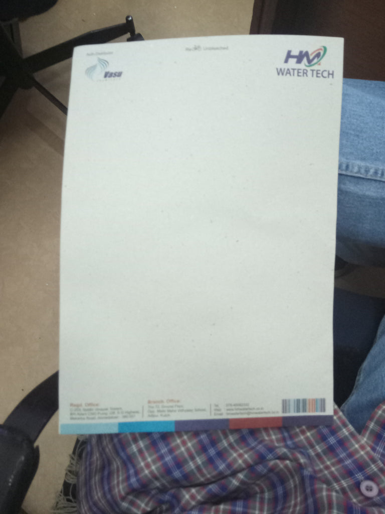 Recycled Unbleached Letterhead - With Printing / Branding