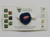 Plantable Rakhis - 100% organic cotton khadi hand spun threads natural coloured no chemical - Loki seed blue base knitted white belt