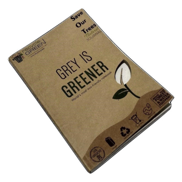 Diary - Grey is Greener (Unbleached Paper Series)
