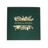Recycled Paper Designer Wedding Invite 7 x 7 with gold foiling 3 inserts MOQ 500