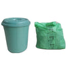 Plastic Free Compostable Dustbin Liners IS 17088 certified - 19" x 21" - Green Colour