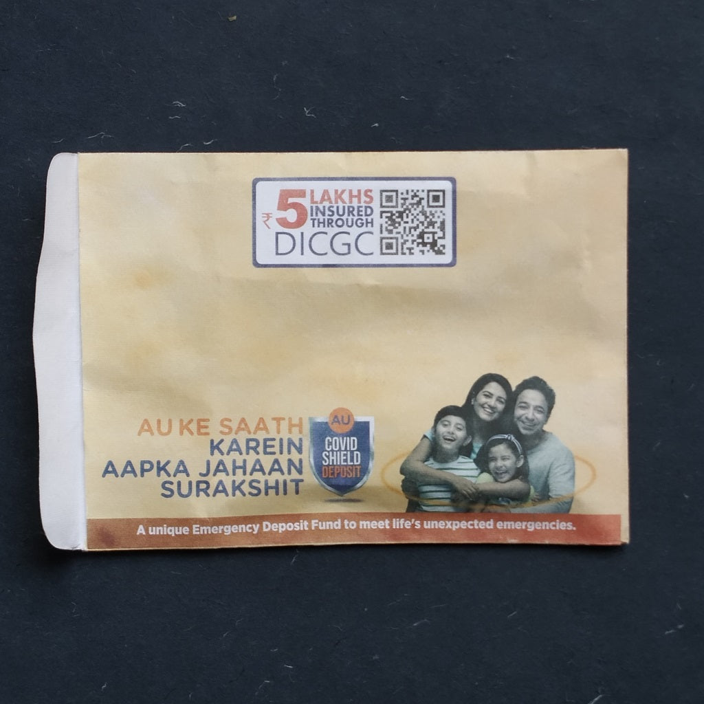 Customized Envelope 9" x 6.5"  made from khadi (cotton waste)