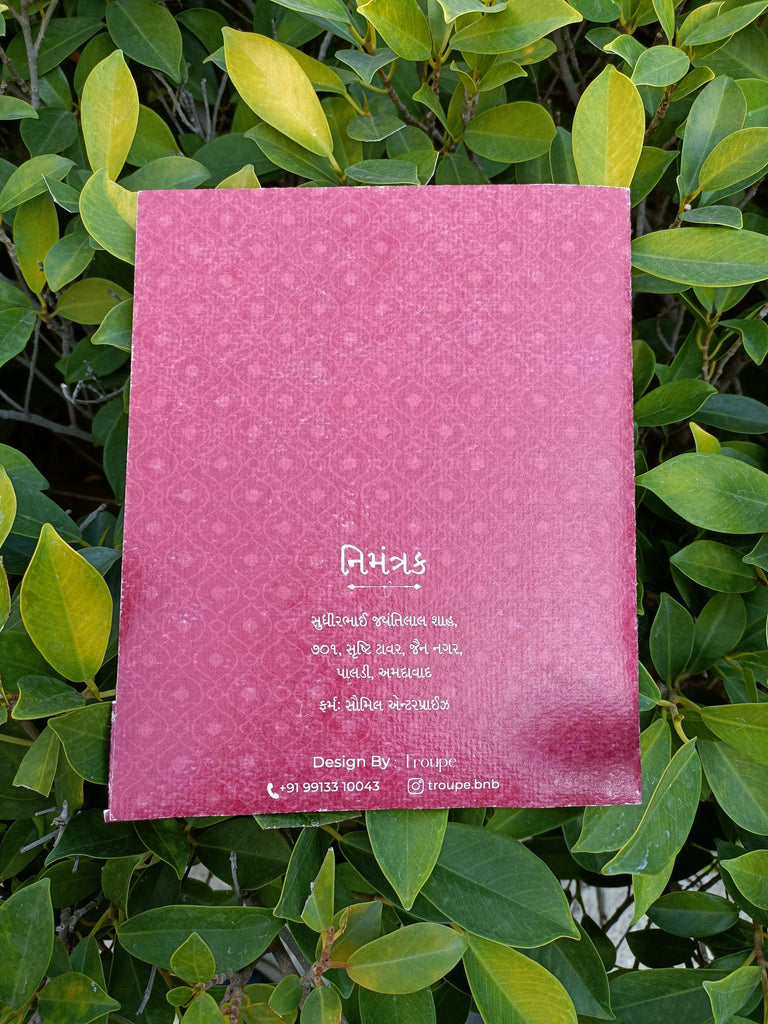 Handmade Textile Recycled Paper Wedding Invitation card - set of 150 invitations.