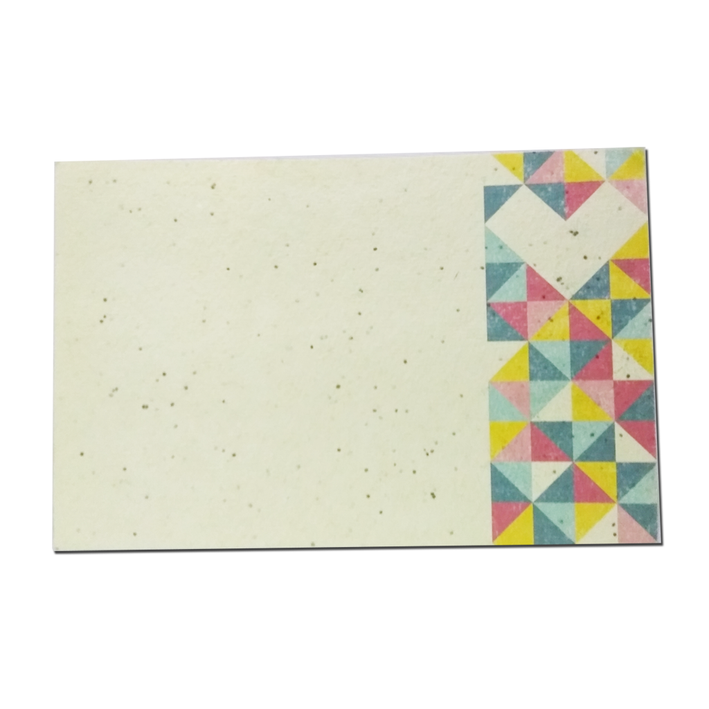 Recycled Plantable Paper Invitation Cards with Beautiful Designs with Cover 9 x 6 inches - MOQ 100 Cards