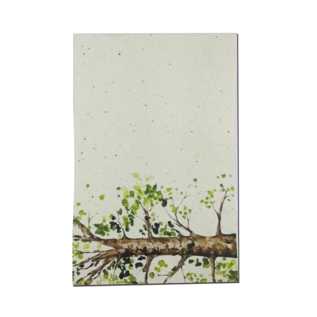 Recycled Plantable Paper Invitation Cards with Beautiful Designs with Cover 9 x 6 inches - MOQ 100 Cards