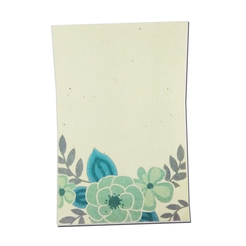 Recycled Plantable Paper Invitation Cards with Beautiful Designs with Cover 9 x 6 inches - MOQ 100 Cards