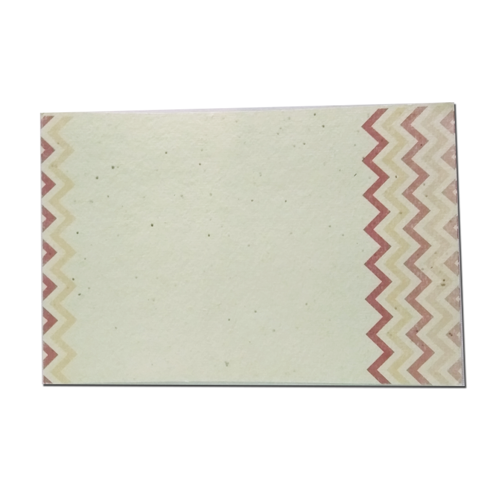 Recycled Plantable Paper Invitation Cards with Beautiful Designs with Cover 9 x 6 inches - MOQ 100 Cards