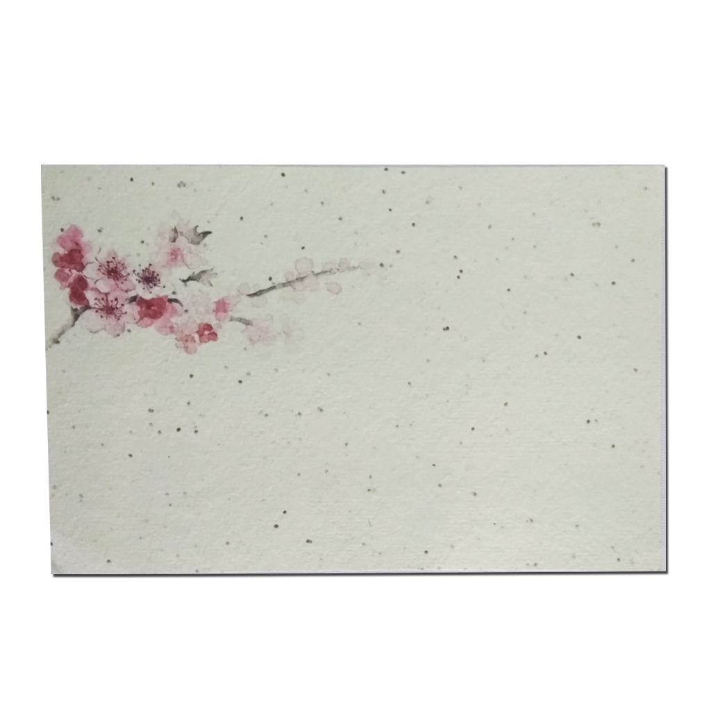 Recycled Plantable Paper Invitation Cards with Beautiful Designs with Cover 9 x 6 inches - MOQ 100 Cards