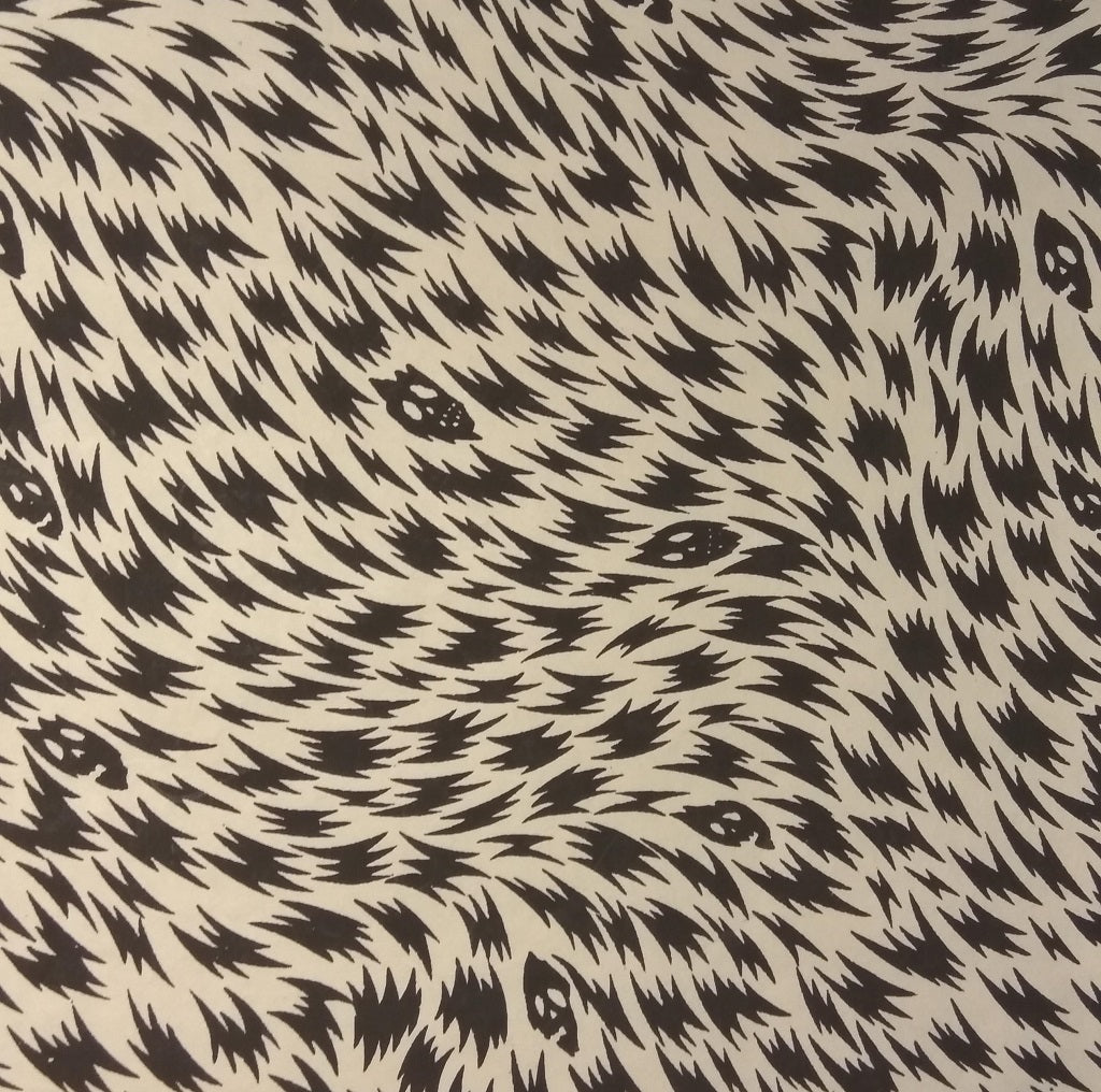 Gift Wrapping Paper - B&W Animal Print recycled cotton waste