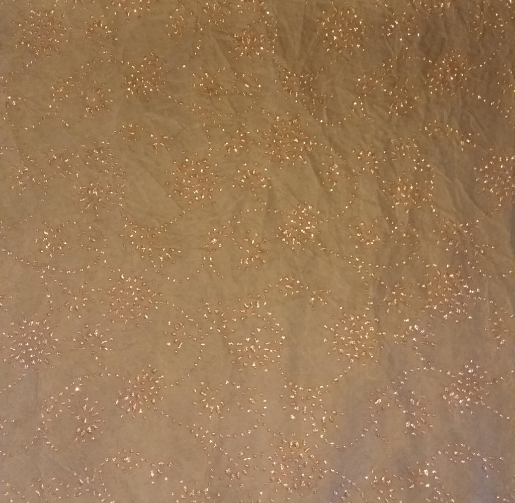 GiftWrap Wrapping Paper - Dark Brown colour embossed with red shining dots (Set of 5)