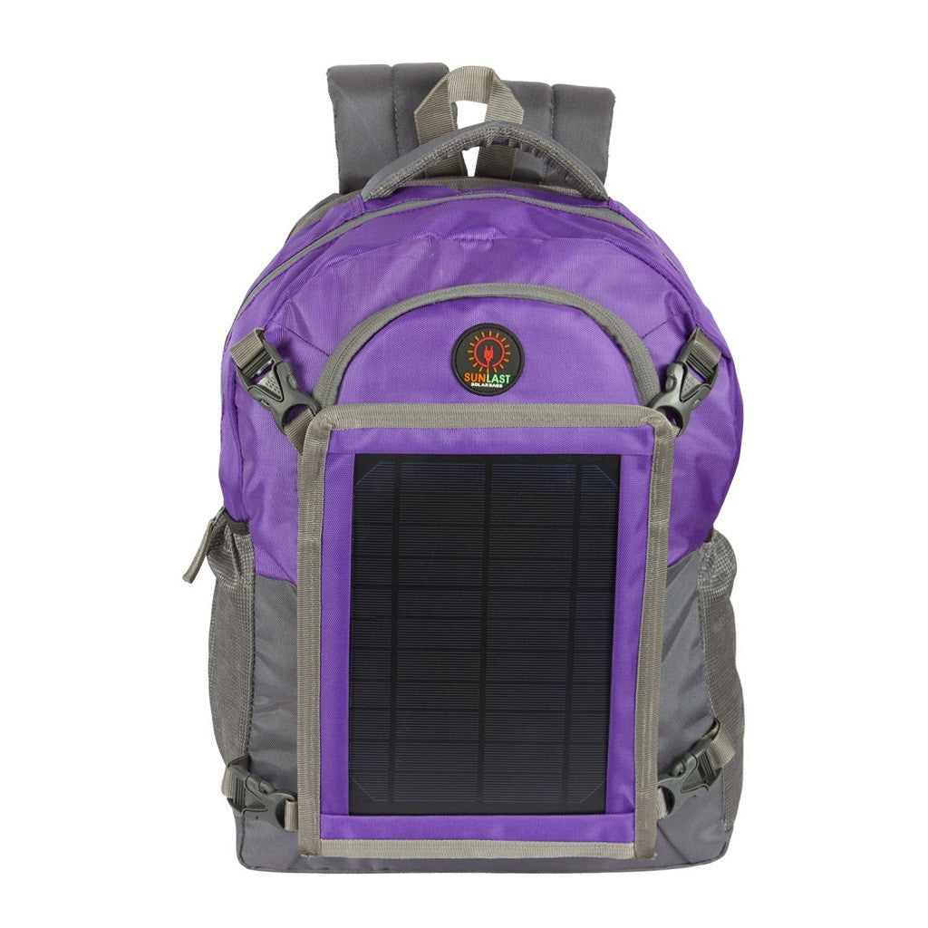 Solar Laptop Backpack L001 with solar panel, battery bank and mobile charger (Sunlast)