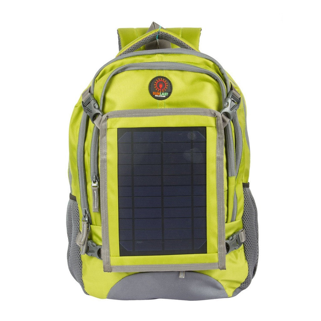 backpack battery laptop Solar Laptop Backpack L002 with solar panel, battery bank and mobile c – Recycle.Green