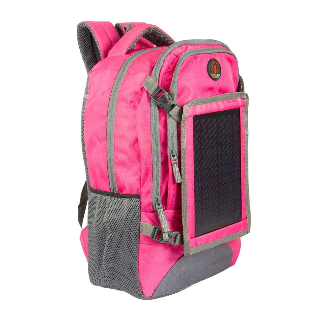 Solar Laptop Backpack L002 with solar panel, battery bank and mobile charger (Sunlast)