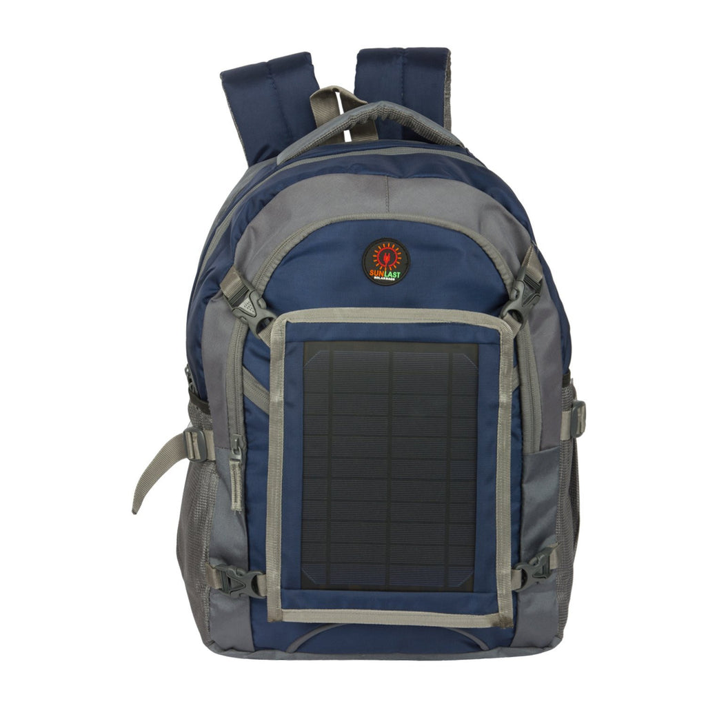 Solar Laptop Backpack L004 with solar panel, battery bank and mobile charger (Sunlast)